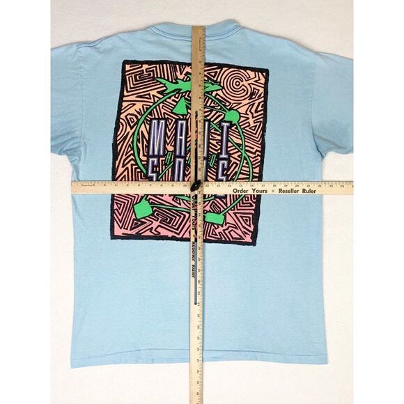 Vintage Maui and Sons T-shirt XL Blue Surf Beach Skate Single Stitch - Picture 8 of 10
